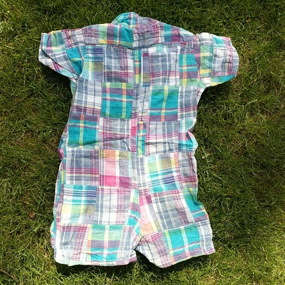 Ralph Lauren boys Madras plaid 18-24m 1 piece - Picture 3 of 5